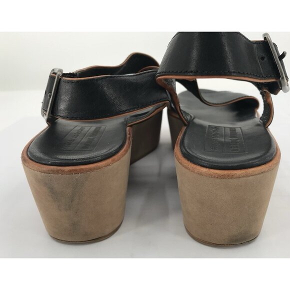 Camper Together Veronique Branquiho Sandals Womens Size 37 US 6.5 Black Leather - Picture 8 of 16